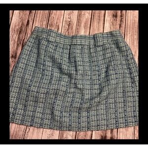 J Crew  Mini  Skirt  Teal Blue Size 6 Womens
